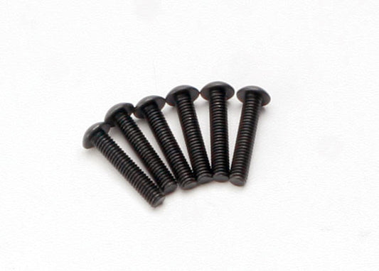 Traxxas Button Head Machine Screws: M4x20mm (6)