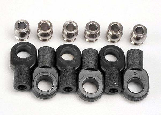 Traxxas Short Rod Ends With Hollow Balls (6)