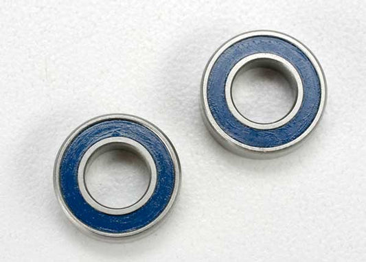 Traxxas Rubber Sealed Bearings: 6x12x4mm (Blue)