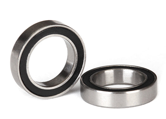 Traxxas Rubber Sealed Bearings: 12x18x4mm (Black)