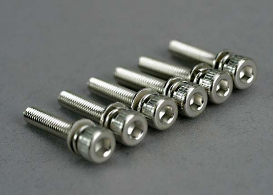 Traxxas Cap Head Screws: M3x15mm (6)