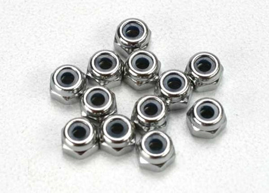 Traxxas Nylon Locknuts: M2.5mm (12)