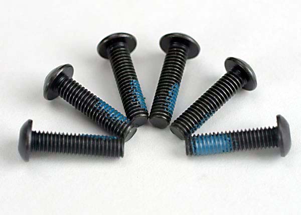 Traxxas Button Head Machine Screws: M3x12mm (6)