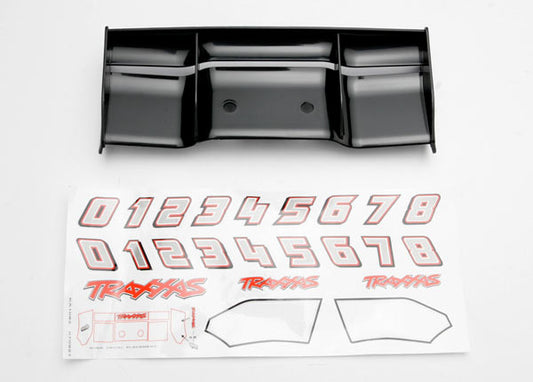Traxxas Wing (Black) w/Decal Sheet