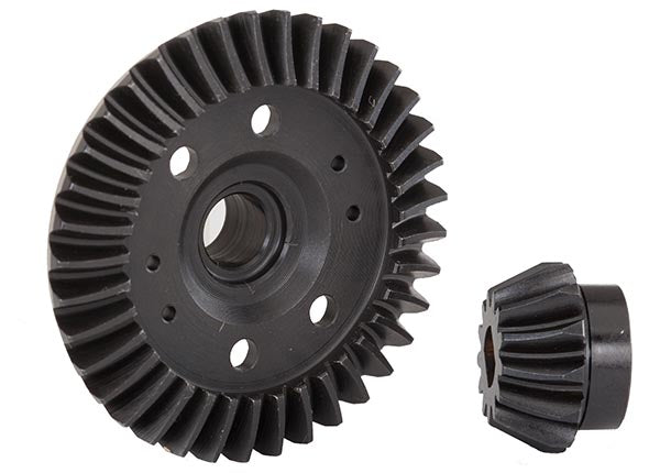 Traxxas Rear Differential Ring and Pinion Gear: Spiral Cut