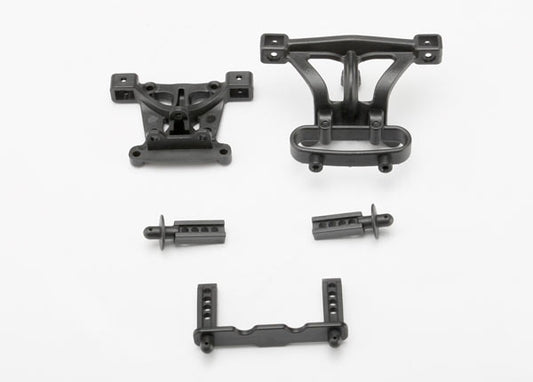 Traxxas Front & Rear Body Mounts w/Mount Posts: 1/16