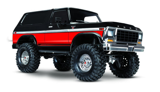 Traxxas TRX-4 1/10 Ford Bronco Scale and Trail Crawler: RTR (Red)
