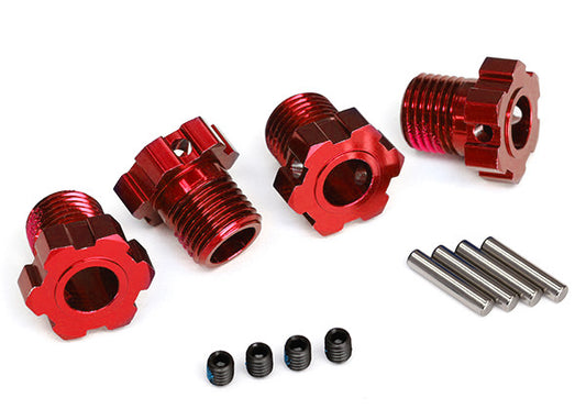 Traxxas Aluminium Splined Wheel Hub 17mm: (Red)