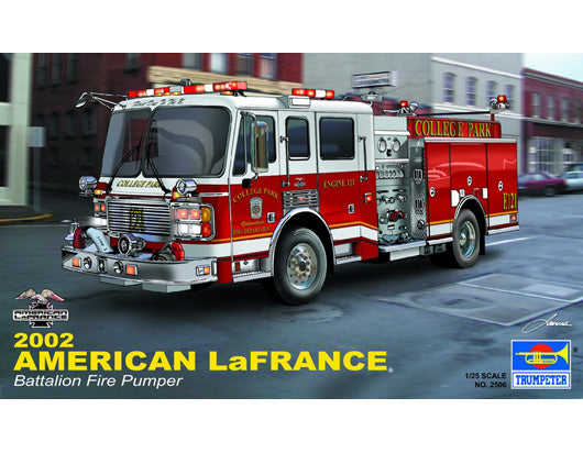 Trumpeter 1/25 LaFrance Eagle Fire Pumper Model Kit