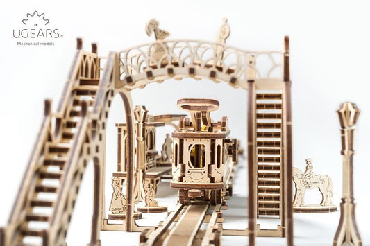 UGears Tram Line - 284 pieces Wooden Model Kit